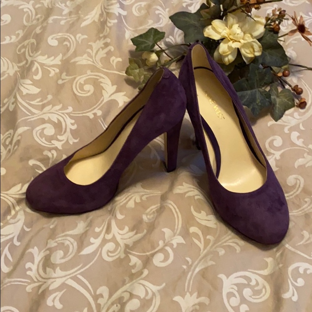 Nine West Purple Suede High Heels